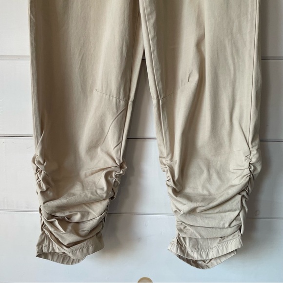 Free People‎ Khaki New Light Parachute Pants Size XS Casual Drawstring - Picture 8 of 13